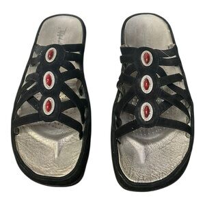 Earth Spirit Woman’s Leather‎ Boho Sandals Size 9 B Made in USA